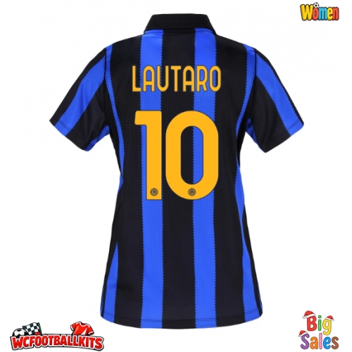 Inter Milan Lautaro Martinez #10 Replica Home Stadium Shirt for Women 2026-27 Short Sleeve